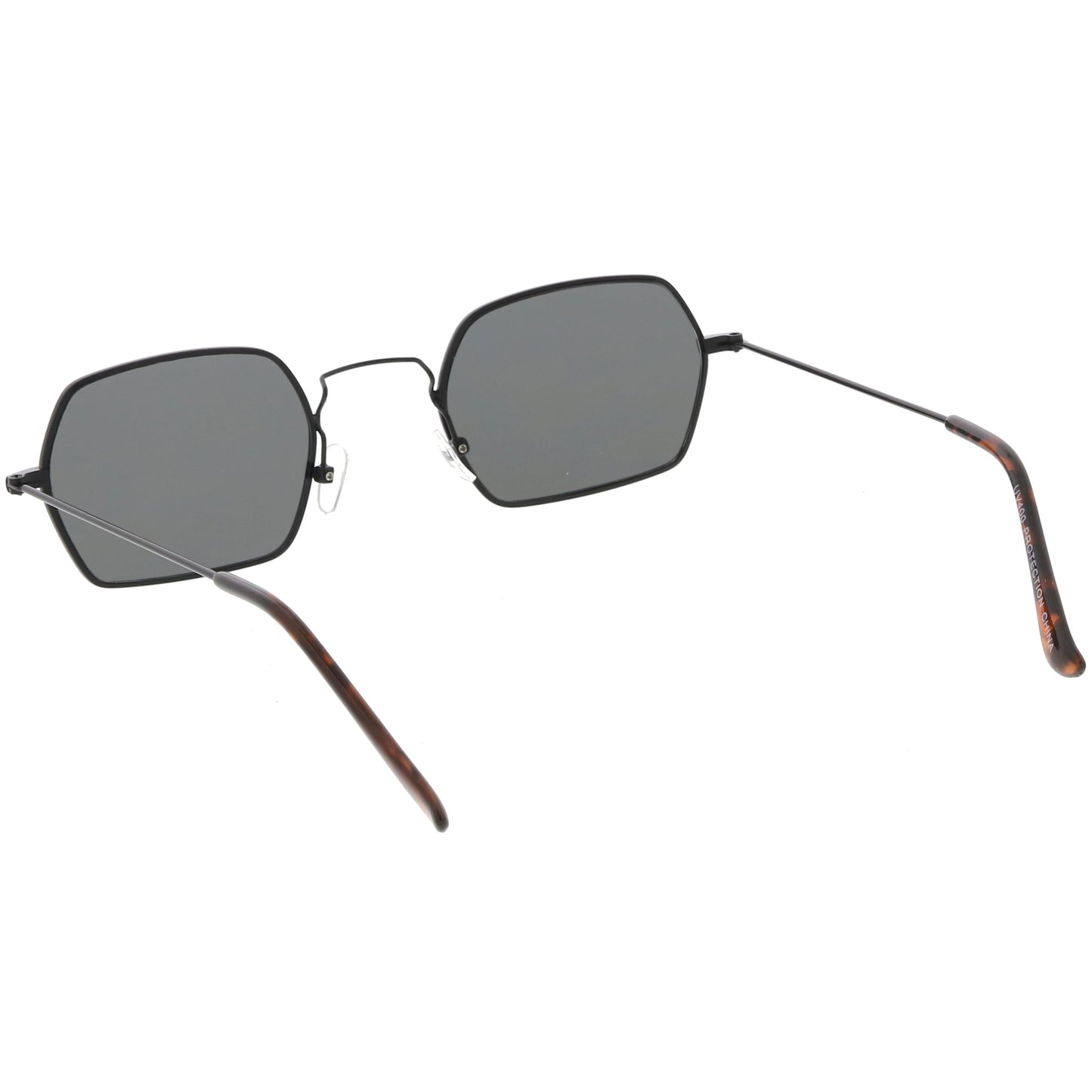 zeroUV Ultra Slim Metal Hexagon Geometric Sunglasses C633