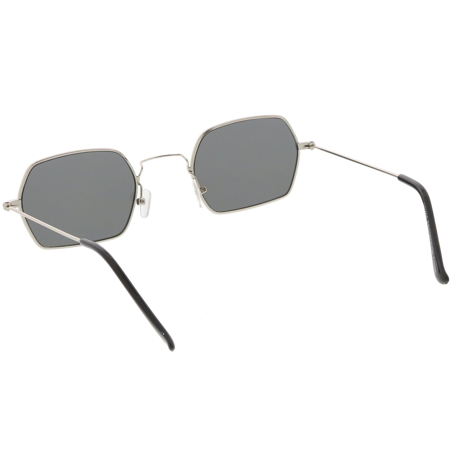 zeroUV Ultra Slim Metal Hexagon Geometric Sunglasses C633