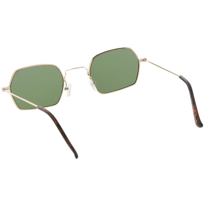 zeroUV Ultra Slim Metal Hexagon Geometric Sunglasses C633