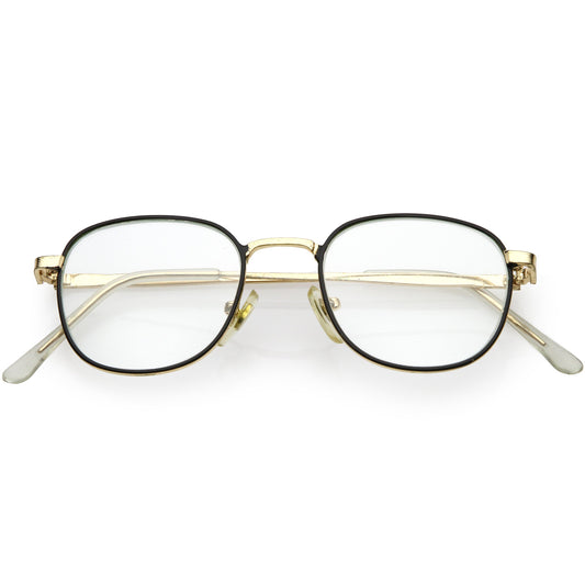 zeroUV True Vintage Dapper Square Clear Lens Glasses C718