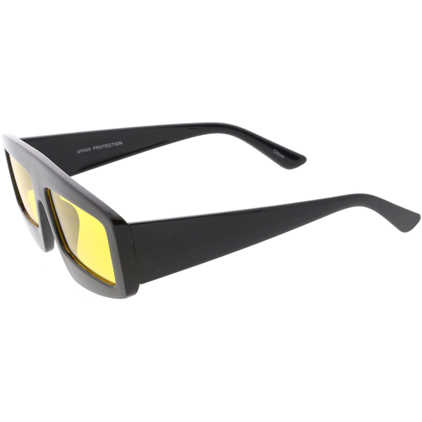 zeroUV Retro Modern Rectangle Flat Lens Color Tinted Sunglasses C747