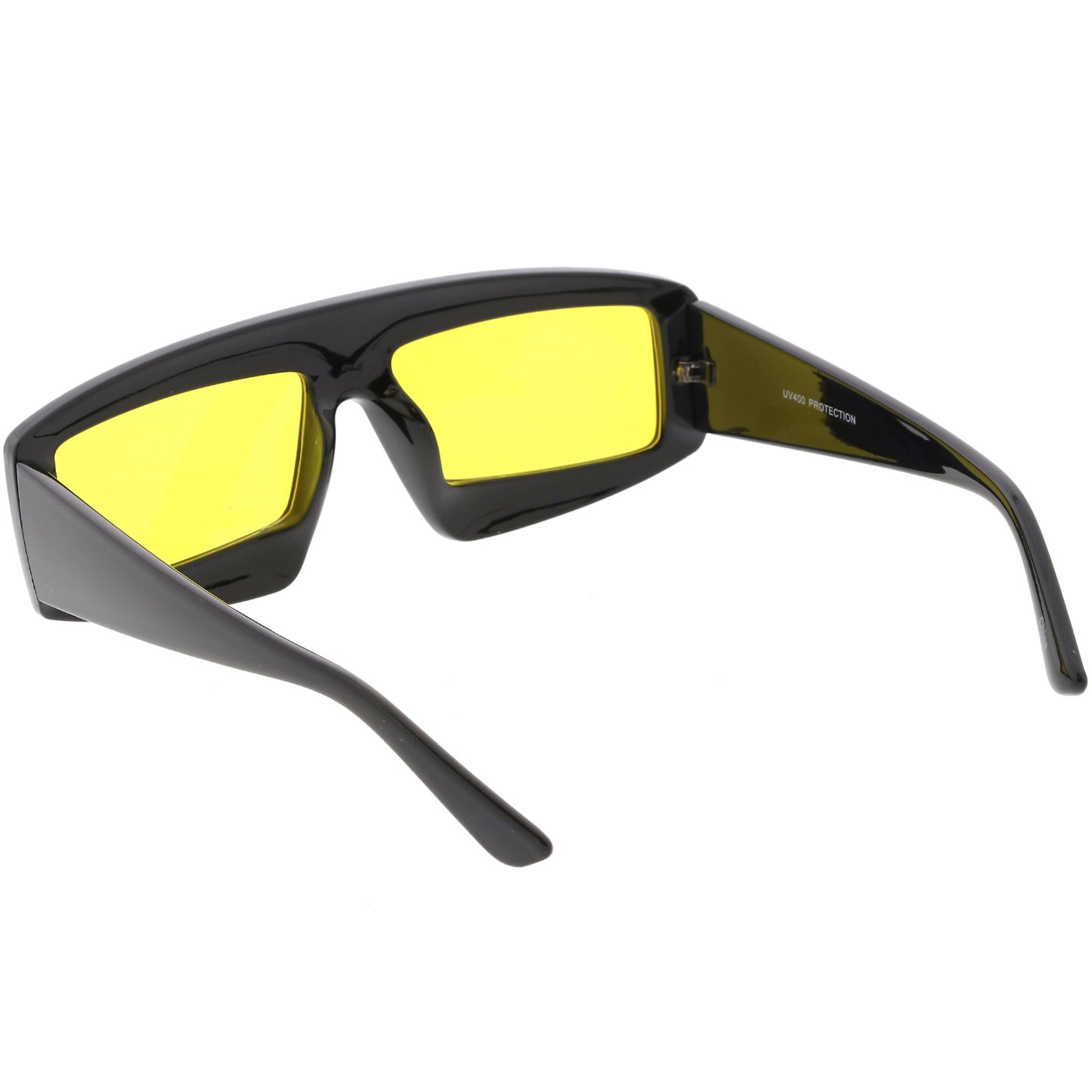 zeroUV Retro Modern Rectangle Flat Lens Color Tinted Sunglasses C747