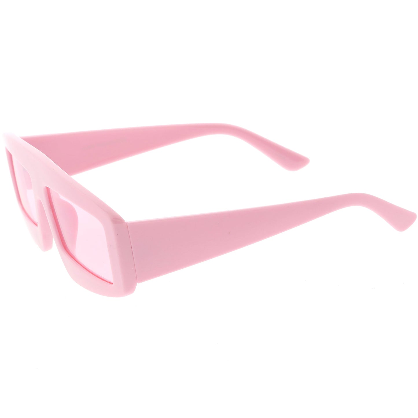 zeroUV Retro Modern Rectangle Flat Lens Color Tinted Sunglasses C747