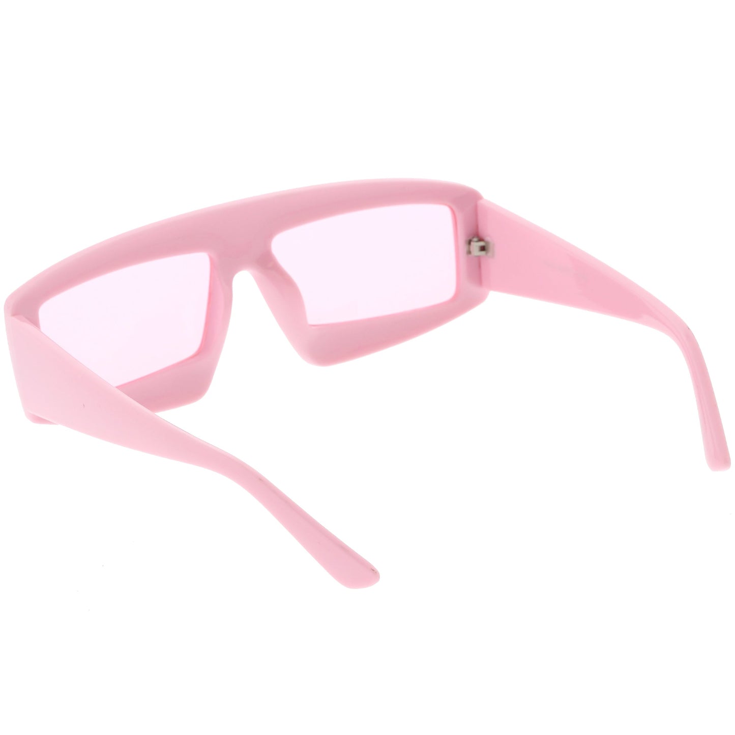 zeroUV Retro Modern Rectangle Flat Lens Color Tinted Sunglasses C747