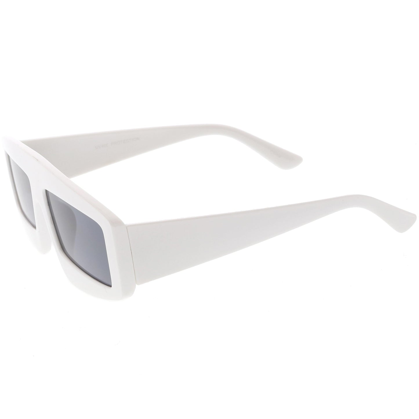 zeroUV Futuristic Retro Rectangle Block Flat Lens Sunglasses C752