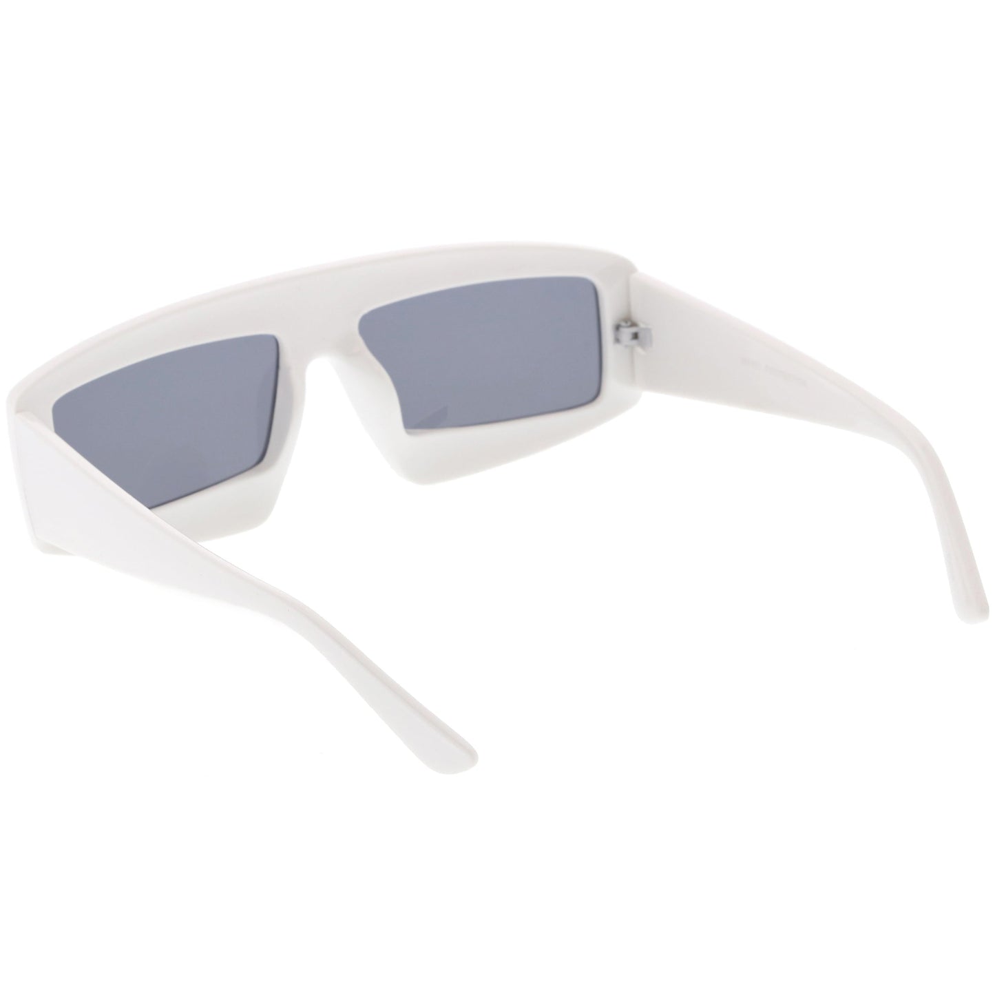 zeroUV Futuristic Retro Rectangle Block Flat Lens Sunglasses C752