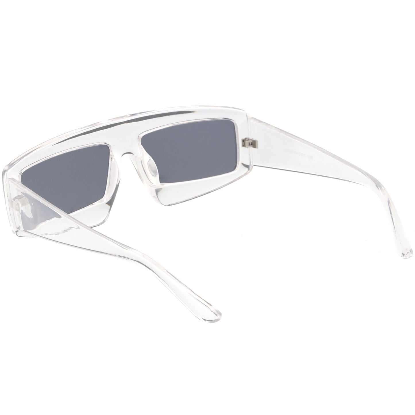 zeroUV Futuristic Retro Rectangle Block Flat Lens Sunglasses C752