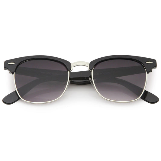 zeroUV  - Classic Square Neutral Colored Lenses Horn Rimmed Sunglasses C771