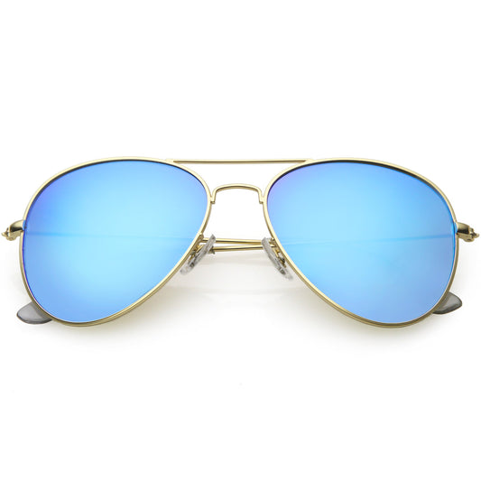 zeroUV  - Classic Metal Colored Mirror Lens Aviator Sunglasses C775