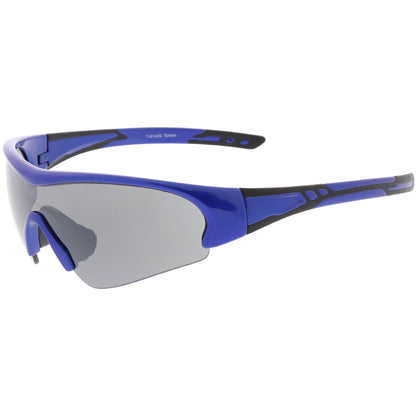 zeroUV TR-90 Performance Wrap Around Half Frame Sunglasses C798