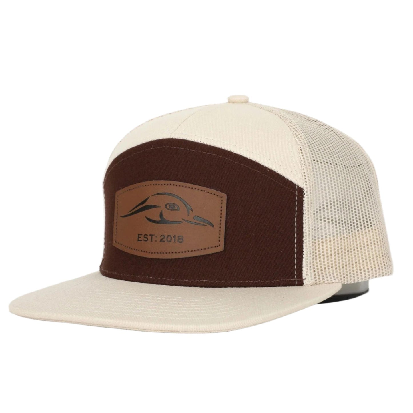 AF Waterfowl Leather Patch 7 Panel Trucker