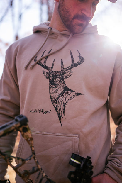 Hooked & Tagged  - Buck Hoodie