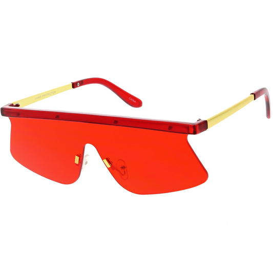 zeroUV Retro Modern Blade Cut Shield Sports Sunglasses C941