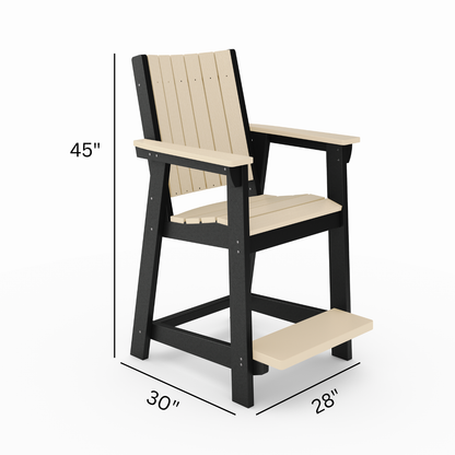 SoPoly Callaway Chair Counter High