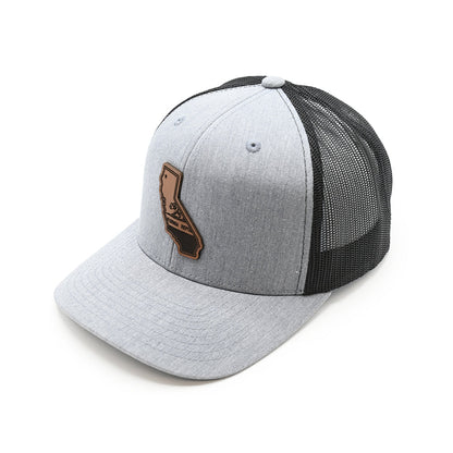 Shield Republic CA State Flag Leather Patch Hat