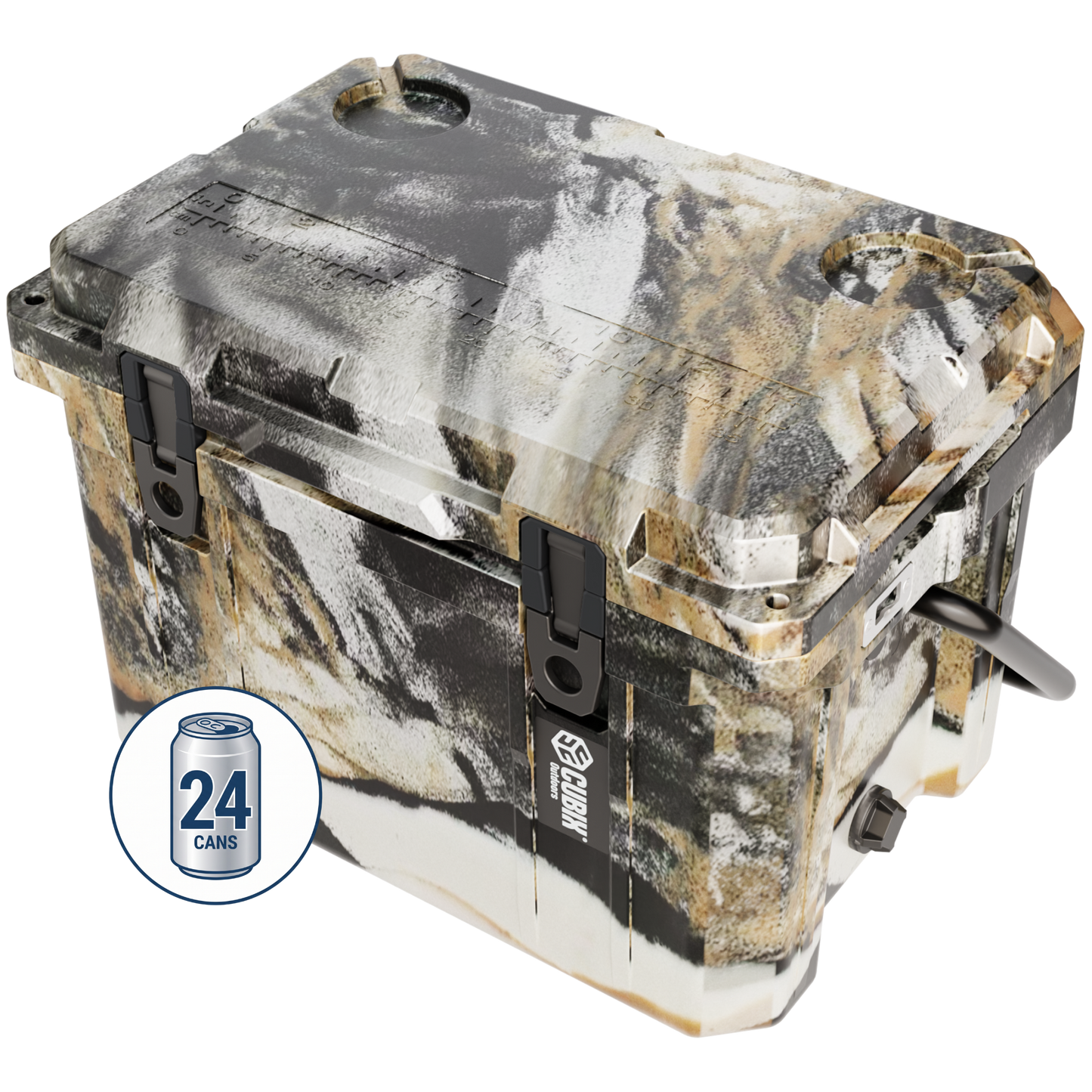 Cubix Outdoors 20 Quart Rotomolded Cooler - QuadraX