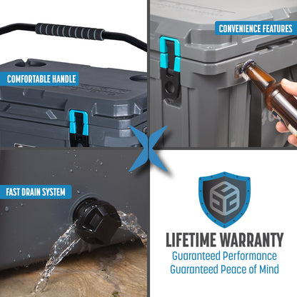 Cubix Outdoors 20 Quart Rotomolded Cooler - QuadraX