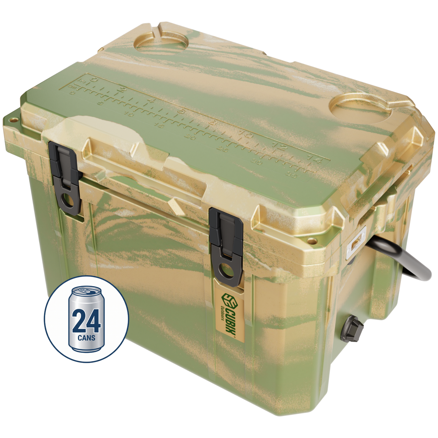 Cubix Outdoors 20 Quart Rotomolded Cooler - QuadraX