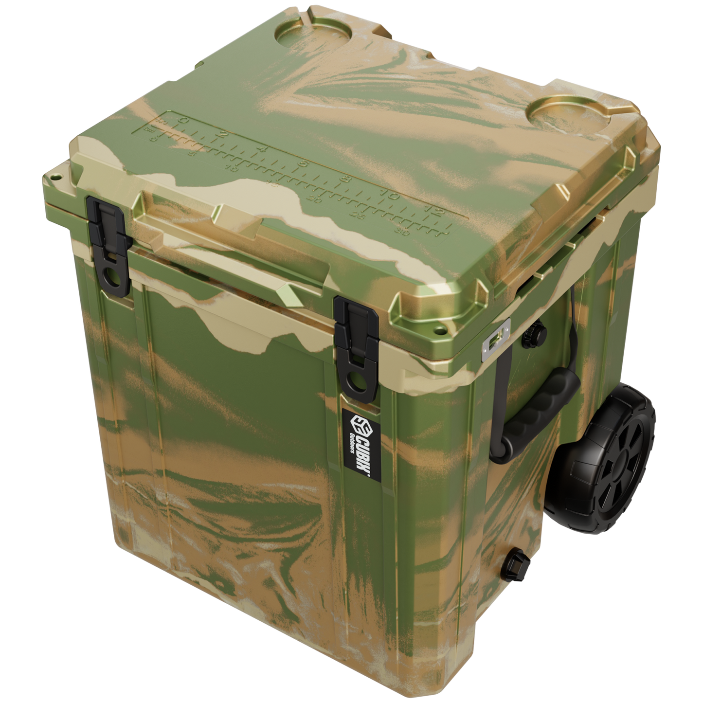 Cubix Outdoors 46 Quart Rotomolded Cooler With Wheels - QuadraX
