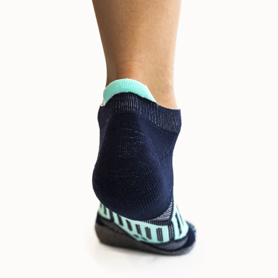 Crazy Compression Navy & Mint - Elite Running Socks