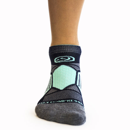 Crazy Compression Navy & Mint - Elite Running Socks