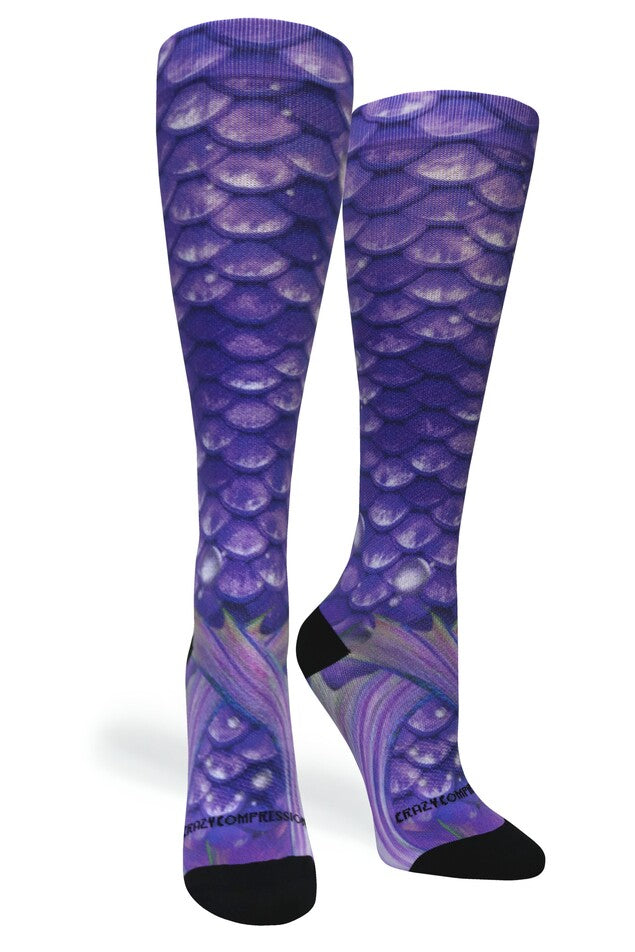 Crazy Compression Active Mermaid Purple - (Standard & Extra Wide)