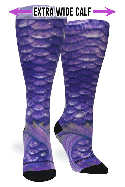 Crazy Compression Active Mermaid Purple - (Standard & Extra Wide)