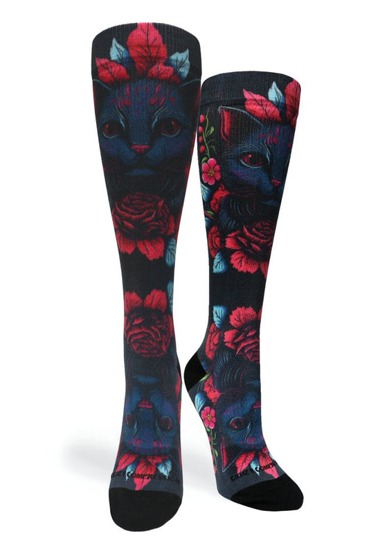Crazy Compression Cat Arose - (Standard & Extra Wide)