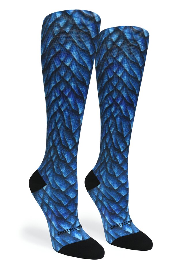 Crazy Compression Cobalt Dragon - (Standard & Extra Wide)