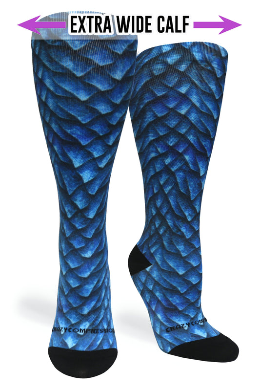 Crazy Compression Cobalt Dragon - (Standard & Extra Wide)