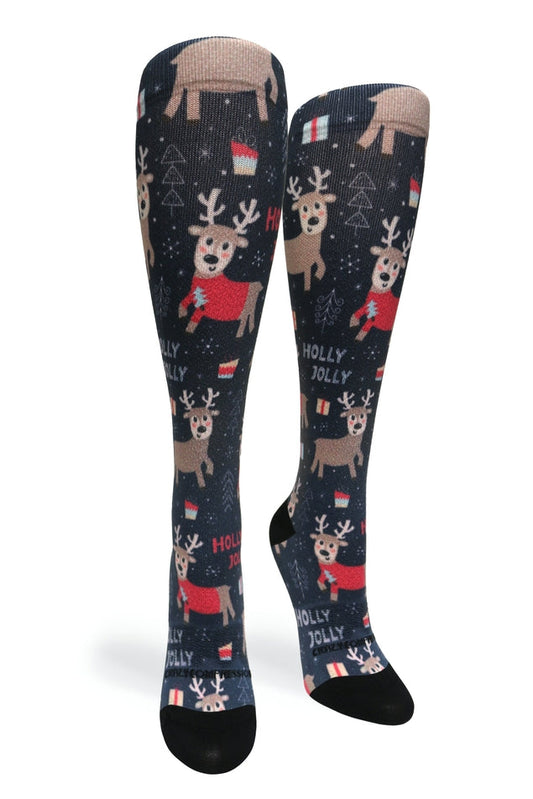 Crazy Compression Holly Jolly - (Standard & Extra Wide)