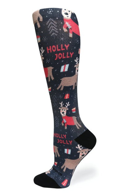 Crazy Compression Holly Jolly - (Standard & Extra Wide)