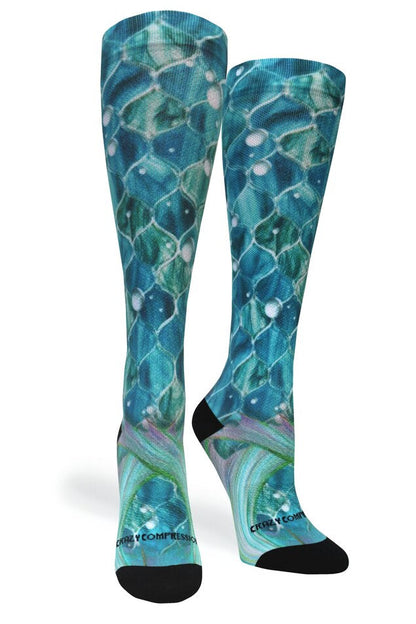 Crazy Compression Mermaid Mosaic - (Standard & Extra Wide)
