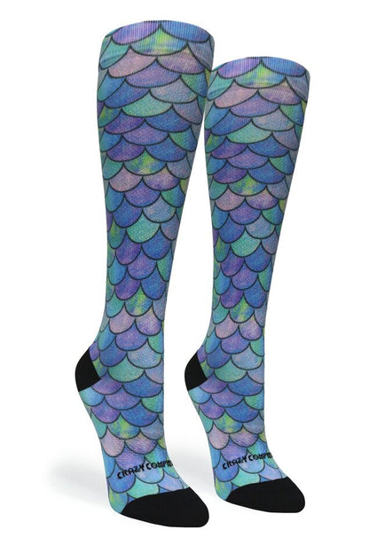 Crazy Compression Mermaid Teal - (Standard & Extra Wide)