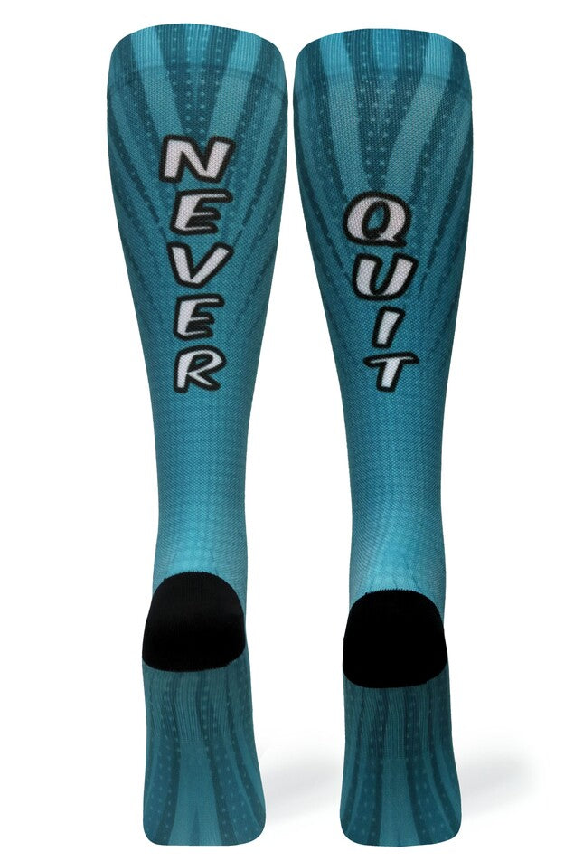 Crazy Compression Never Quit Blue - (Standard & Extra Wide)