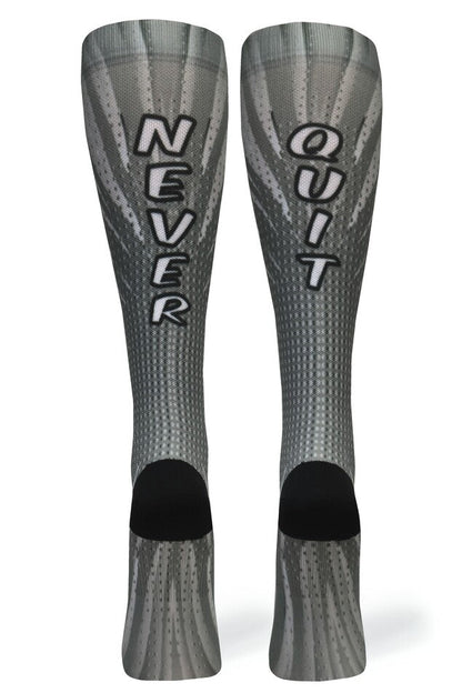 Crazy Compression Never Quit Grey - (Standard & Extra Wide)