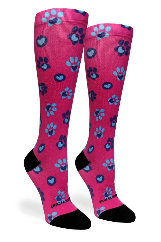 Crazy Compression Pet Paw Love - (Standard & Extra Wide)