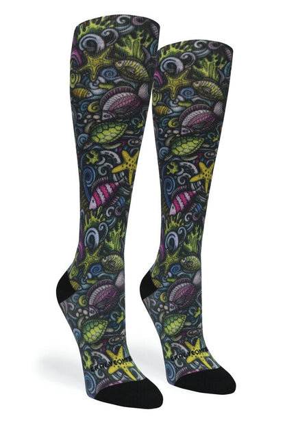 Crazy Compression Reef Nightlife - (Standard & Extra Wide)