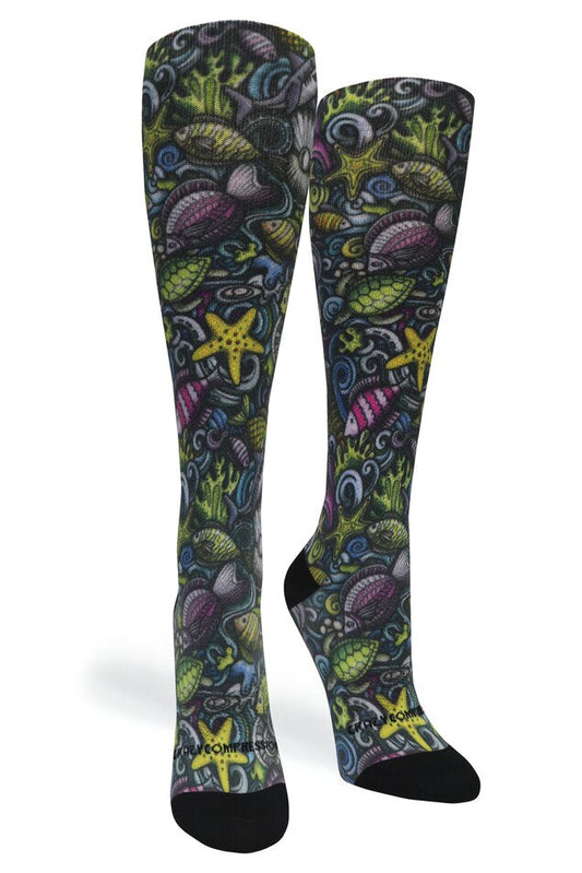 Crazy Compression Reef Nightlife - (Standard & Extra Wide)