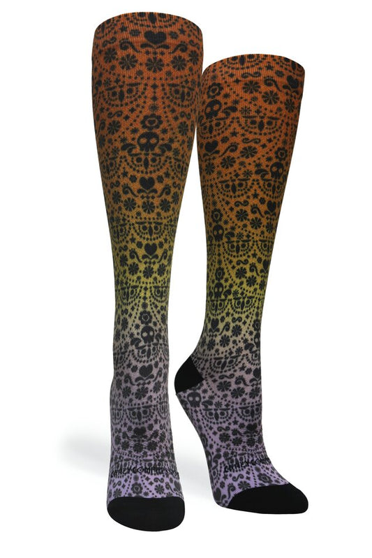 Crazy Compression Skull Ombré - (Standard & Extra Wide)