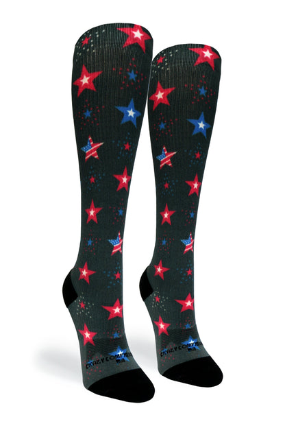 Crazy Compression USA Stars - (Standard & Extra Wide)