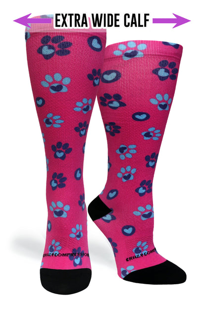 Crazy Compression Pet Paw Love - (Standard & Extra Wide)