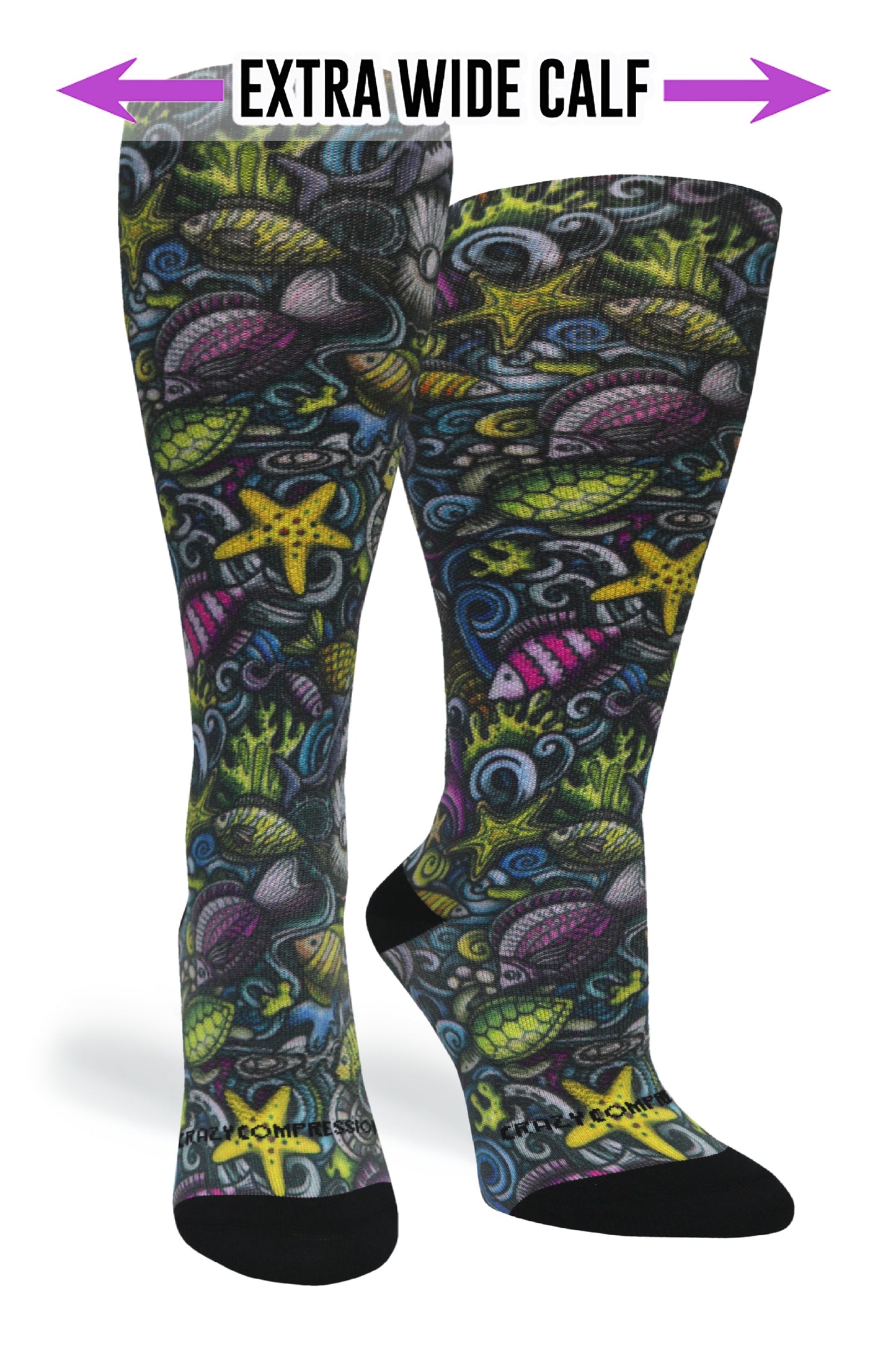 Crazy Compression Reef Nightlife - (Standard & Extra Wide)
