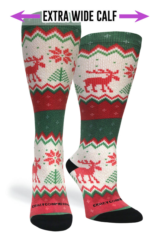 Crazy Compression Festive Needlepoint - (Standard & Extra Wide)