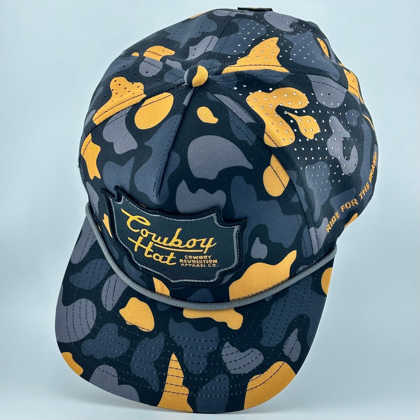 Cowboy Revolution NOLA Black Patch “Cowboy Hat” - Performance Rope Hat