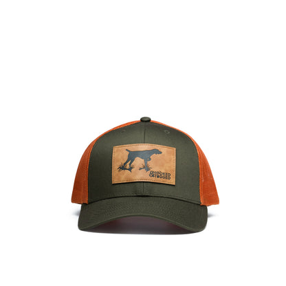 Hooked & Tagged  - Pointer Dog Patch Hat