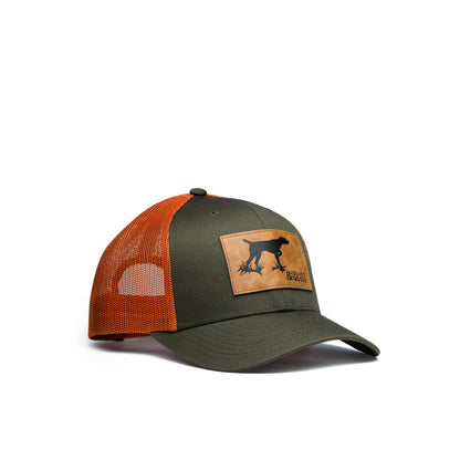 Hooked & Tagged  - Pointer Dog Patch Hat