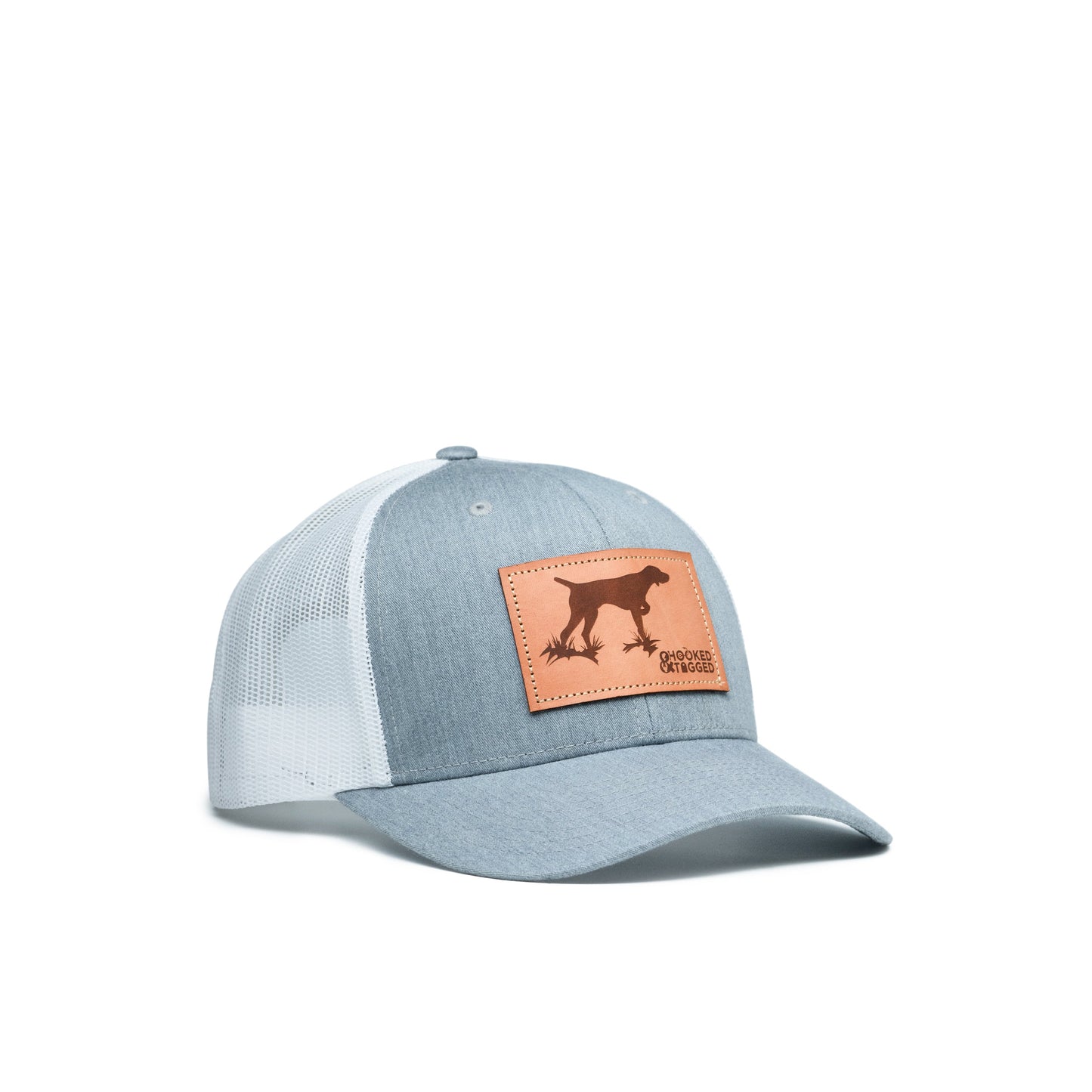 Hooked & Tagged  - Pointer Dog Patch Hat