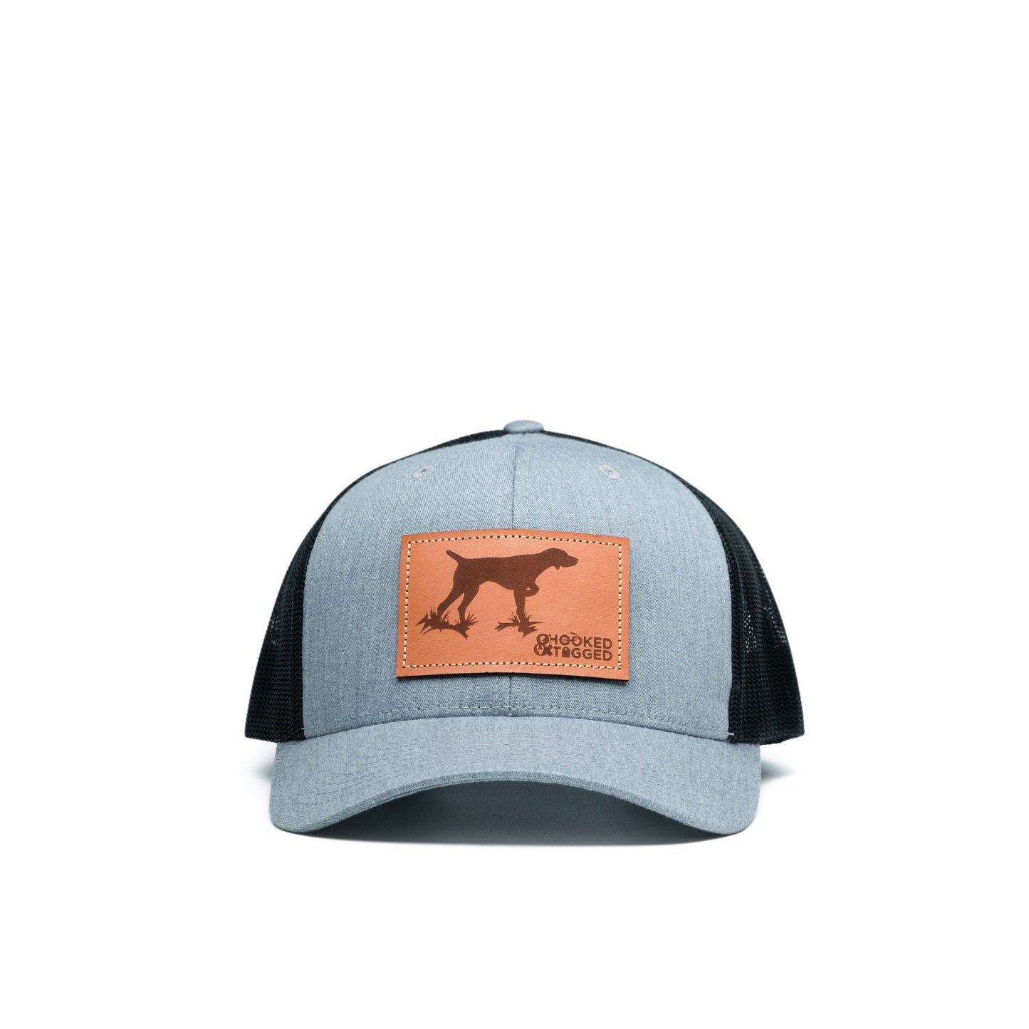 Hooked & Tagged  - Pointer Dog Patch Hat