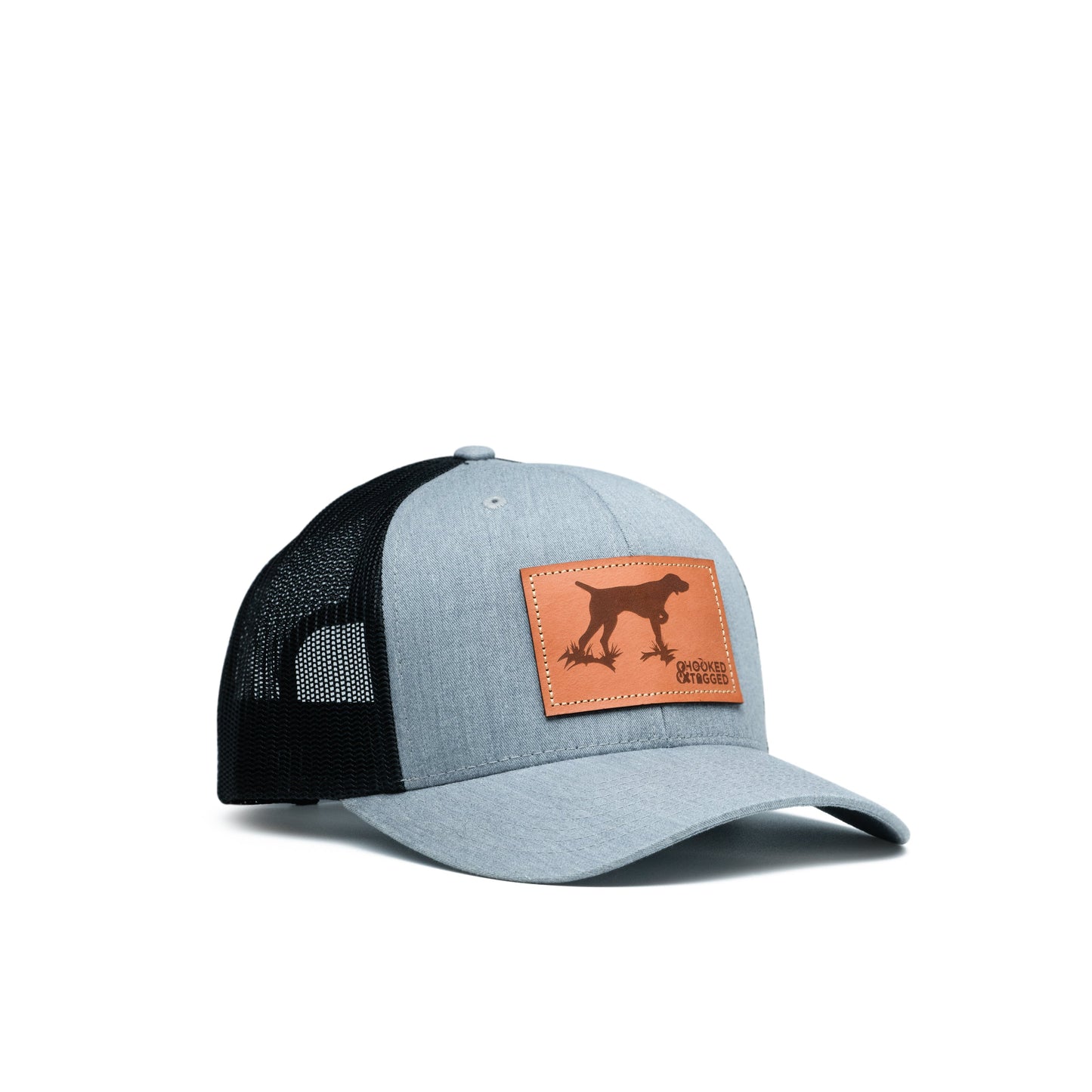 Hooked & Tagged  - Pointer Dog Patch Hat